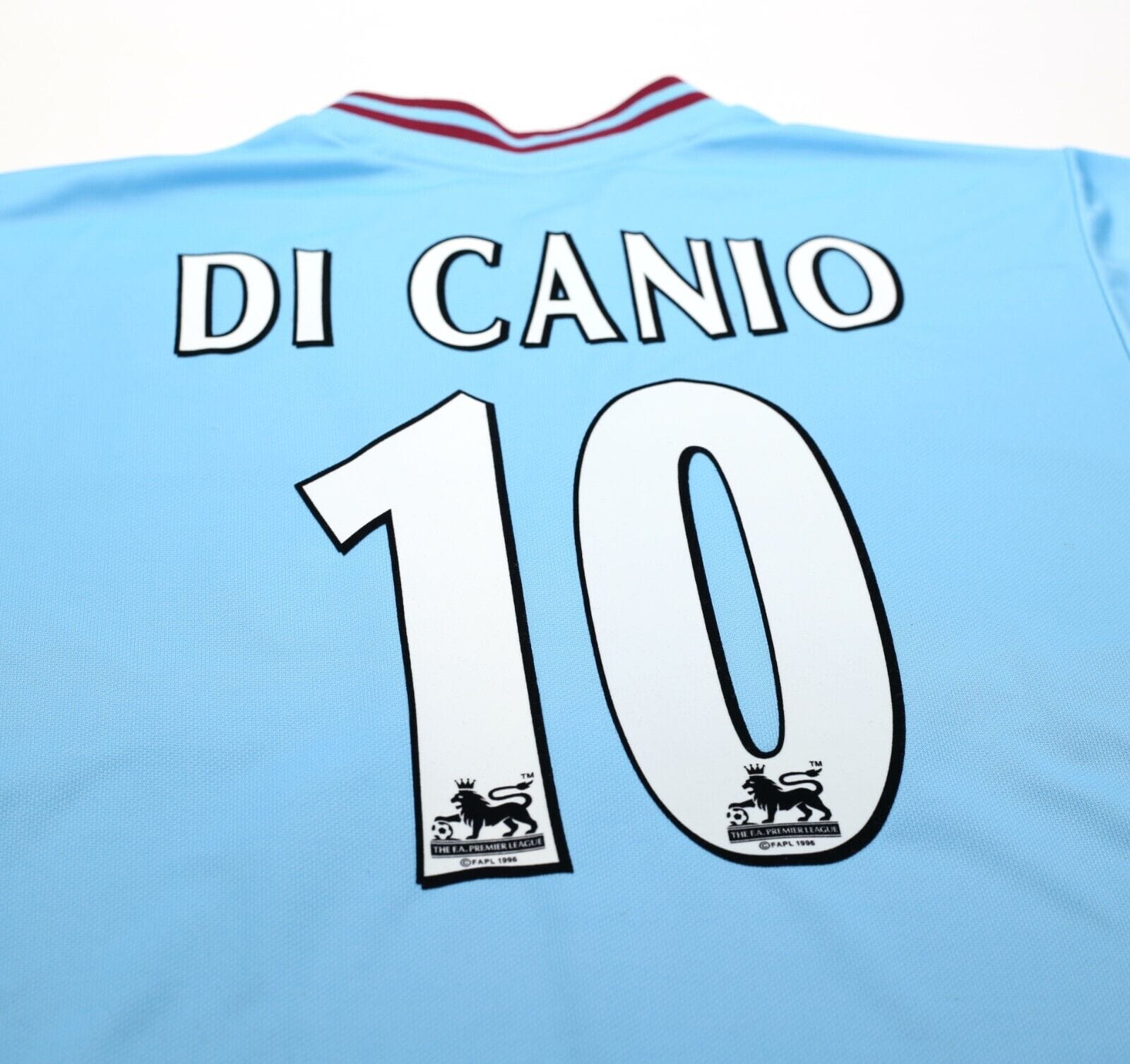 2001/03 DI CANIO #10 West Ham Vintage FILA Away Football Shirt (L)