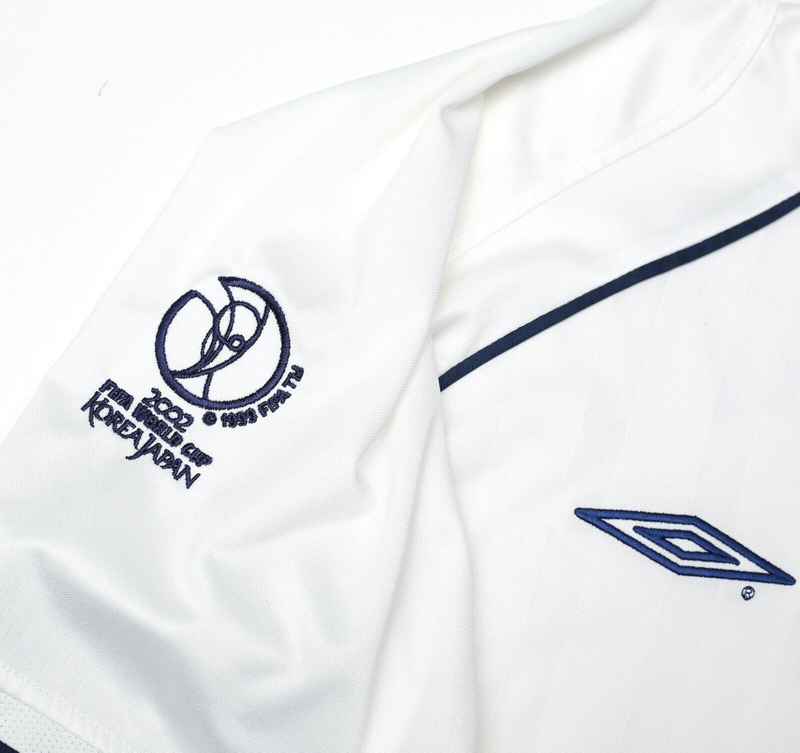 2001/03 FERDINAND #5 England Vintage Umbro Home Football Shirt (XL) 2002 BRAZIL