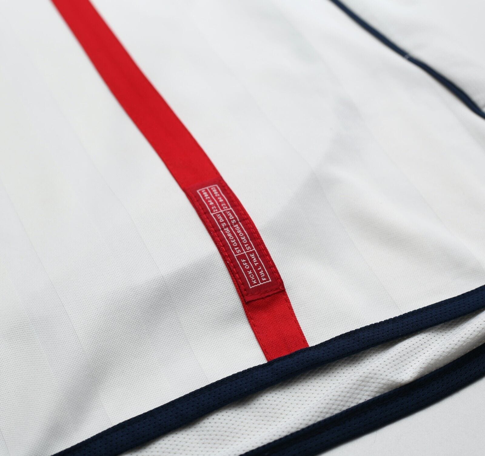 2001/03 FERDINAND #5 England Vintage Umbro Home Football Shirt (XL) 2002 BRAZIL