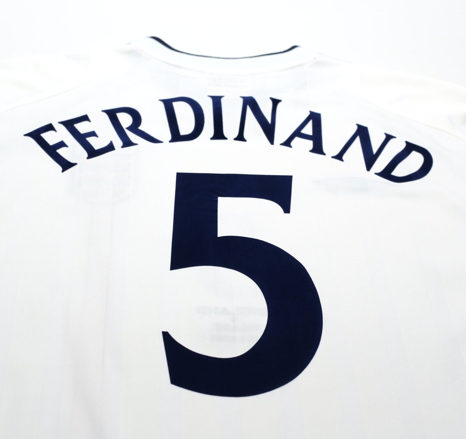 2001/03 FERDINAND #5 England Vintage Umbro Home Football Shirt (XL) 2002 BRAZIL