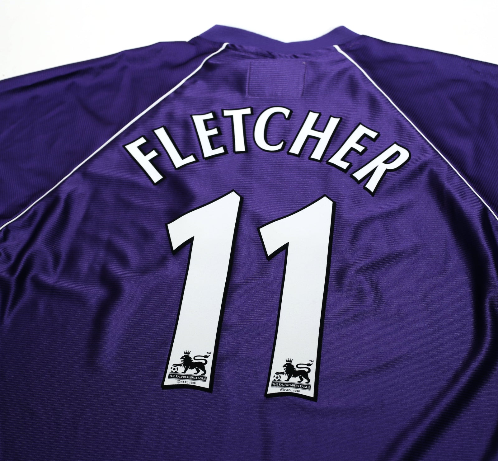 2001/03 FLETCHER #11 Harchester United Vintage LCS Home Football Shirt (M)