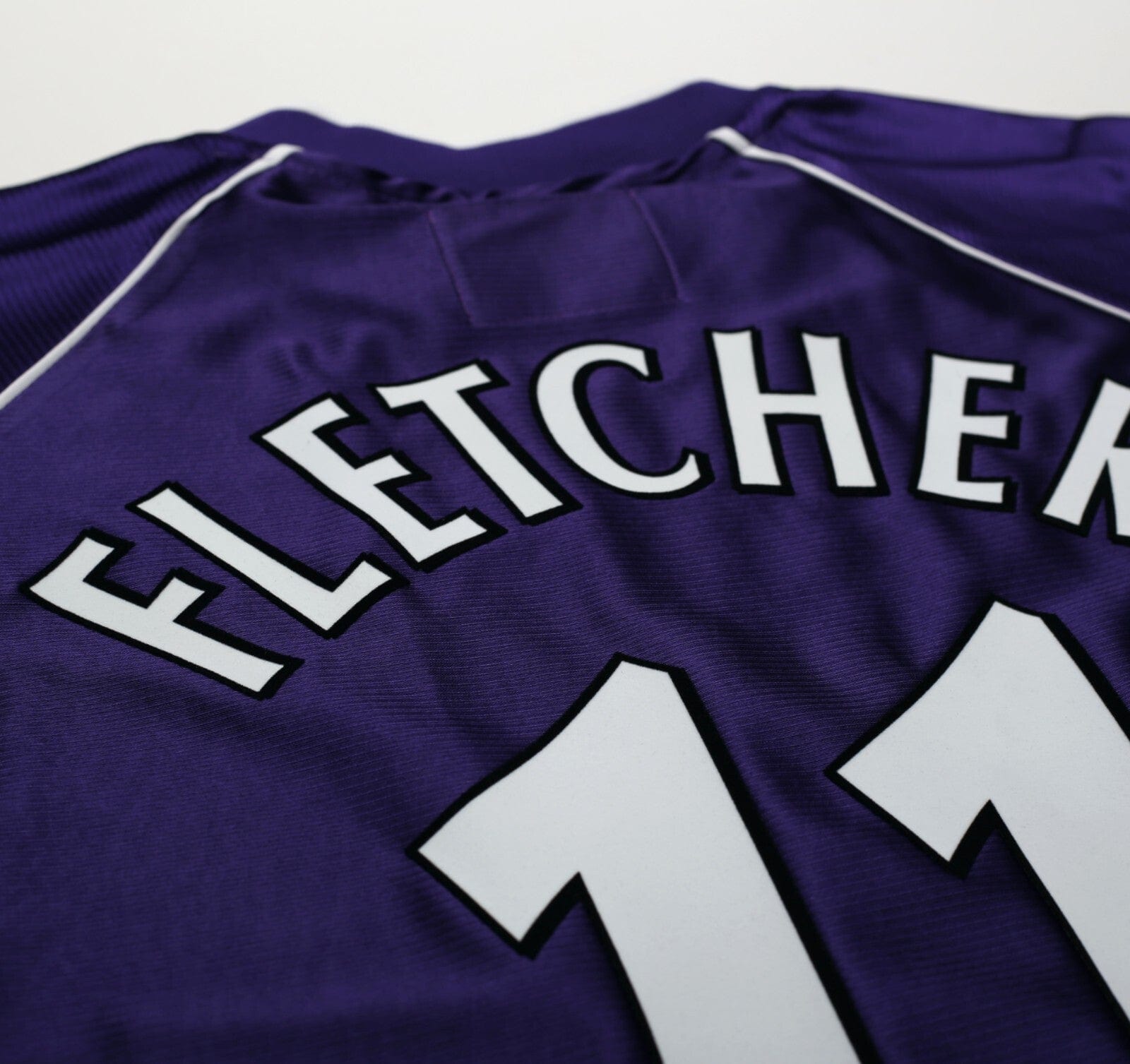 2001/03 FLETCHER #11 Harchester United Vintage LCS Home Football Shirt (XXL)