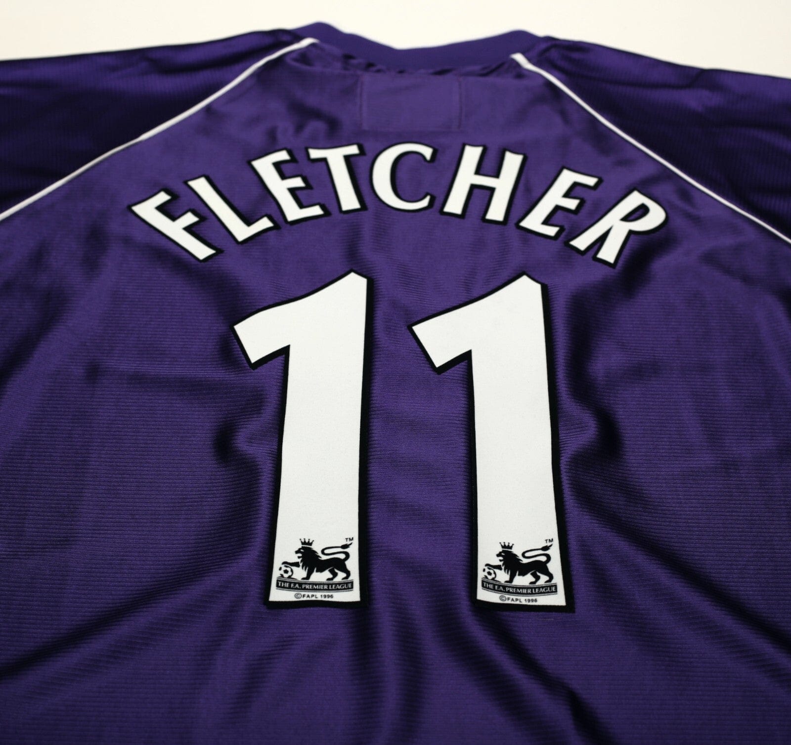 2001/03 FLETCHER #11 Harchester United Vintage LCS Home Football Shirt (XXL)