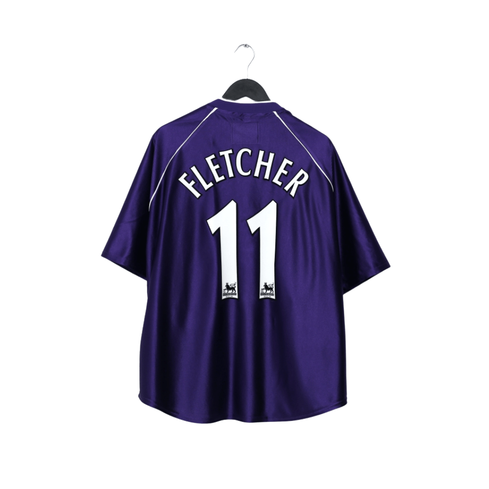 2001/03 FLETCHER #11 Harchester United Vintage LCS Home Football Shirt (XXL)