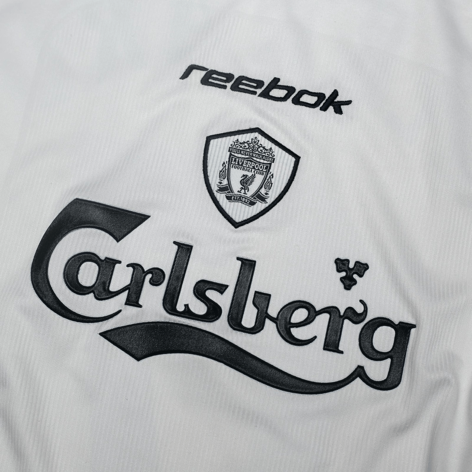2001/03 Gerrard #17 Liverpool Vintage Reebok Away Football Shirt (L)