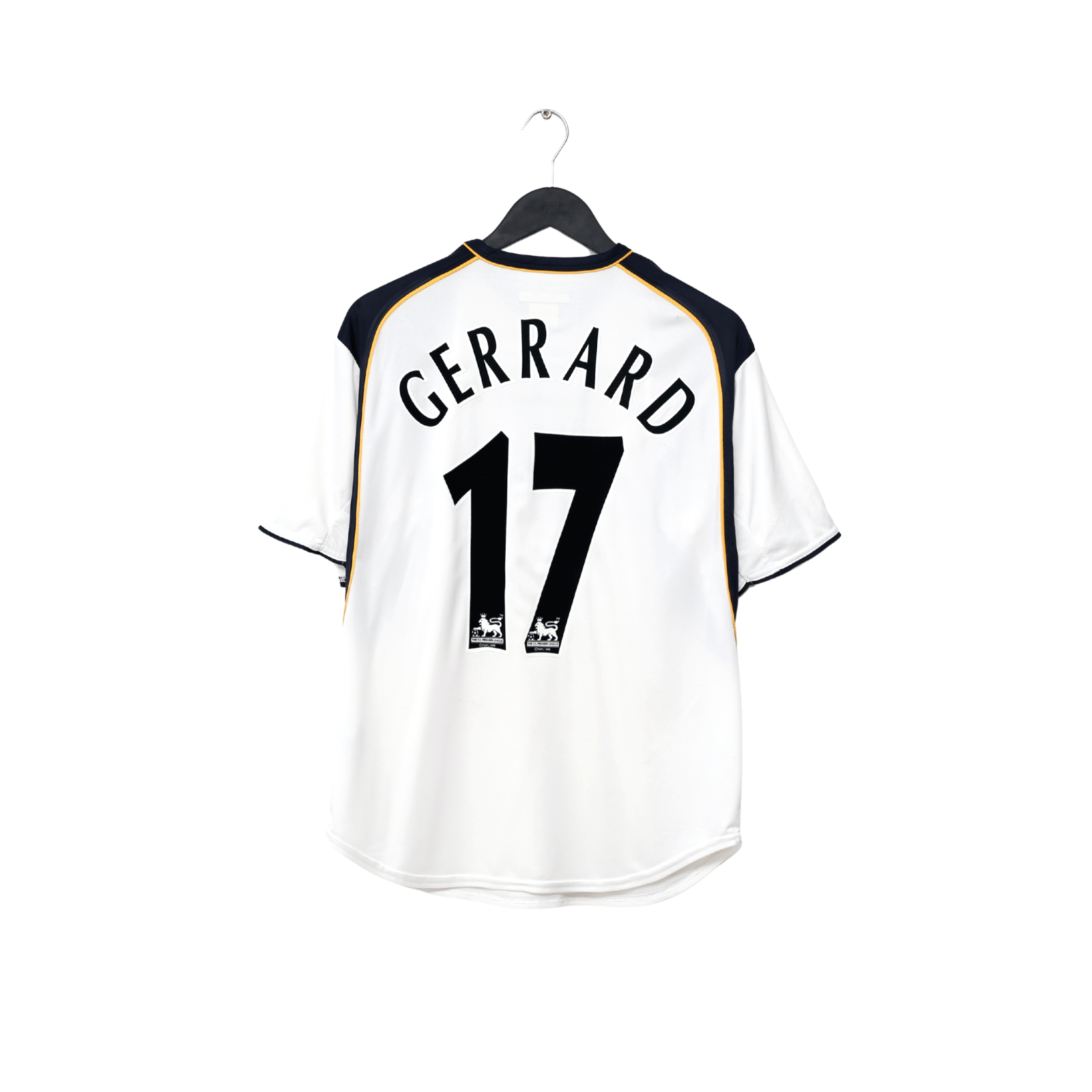 2001/03 GERRARD #17 Liverpool Vintage Reebok Away Football Shirt