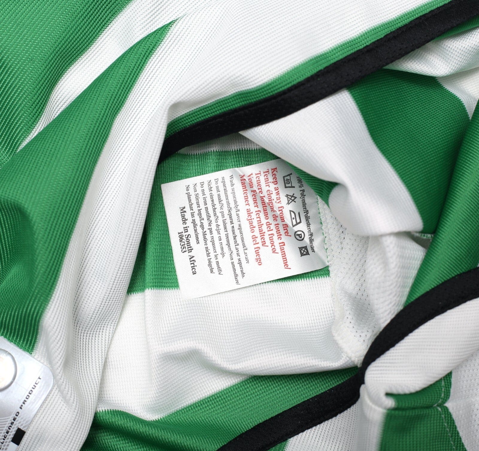 2001/03 LARSSON #7 Celtic Umbro European Home Football Shirt (XXL)