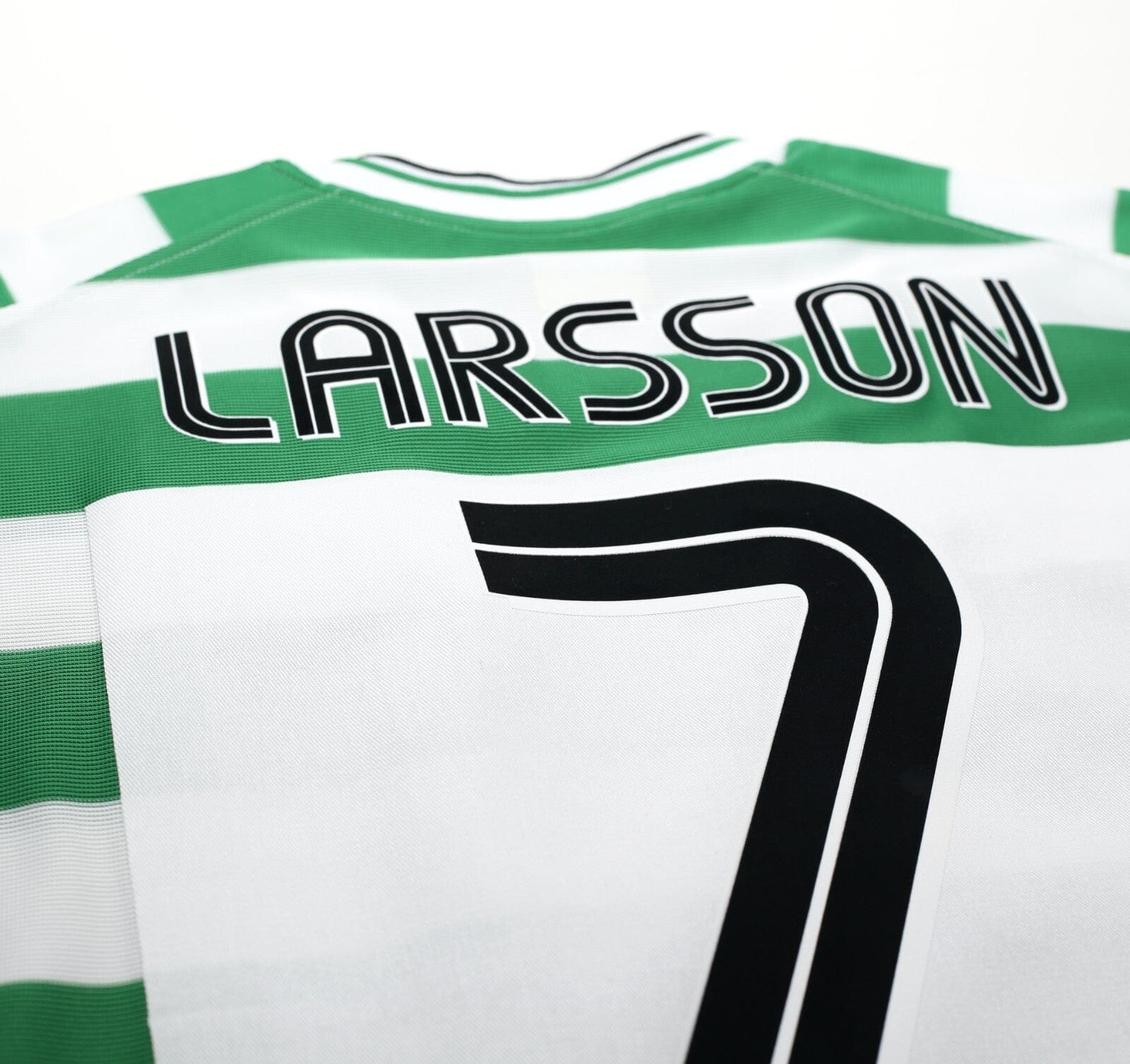 2001/03 LARSSON #7 Celtic Umbro European Home Football Shirt (XXL)