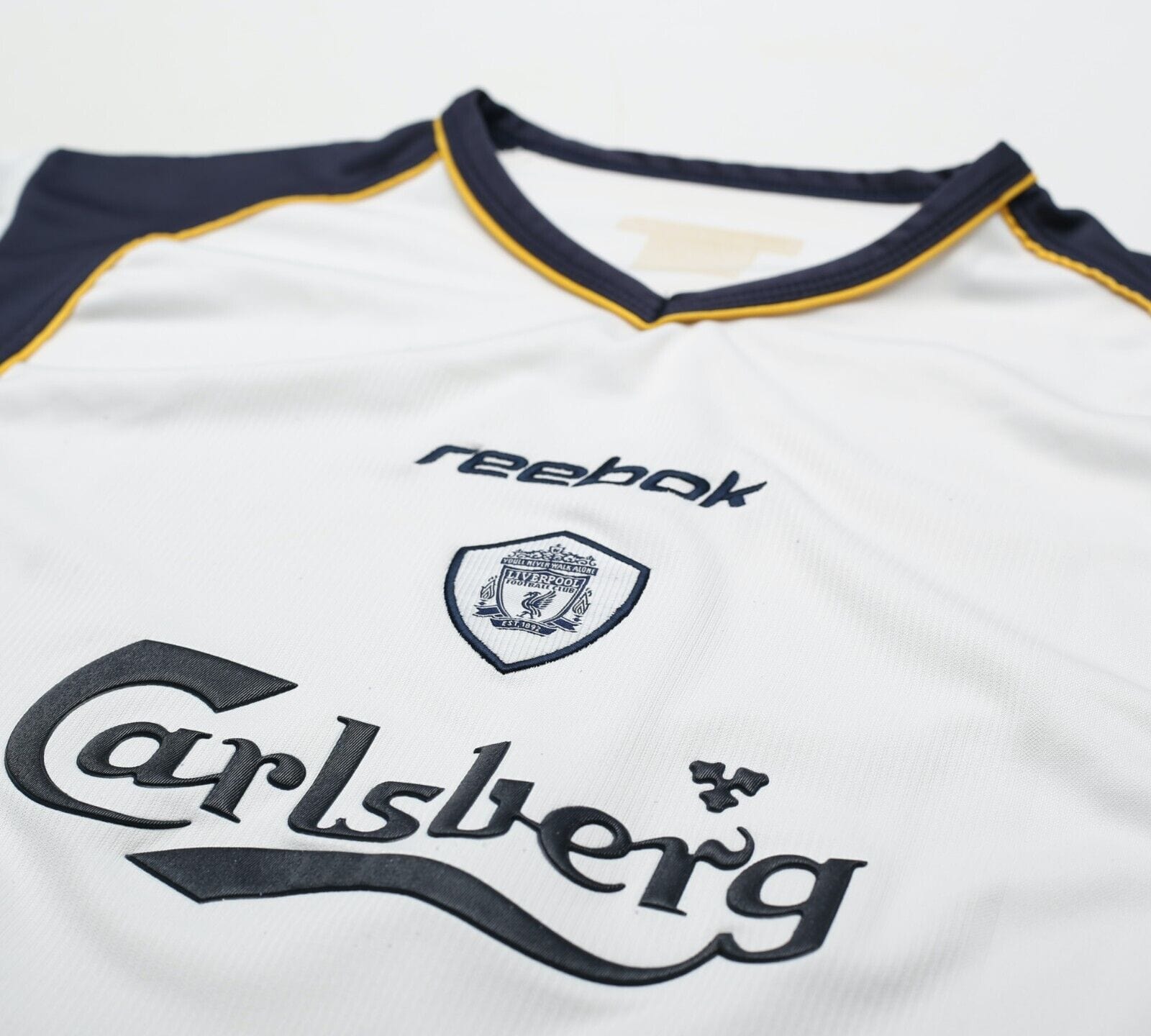 2001/03 LIVERPOOL Vintage Reebok Away Football Shirt (M)