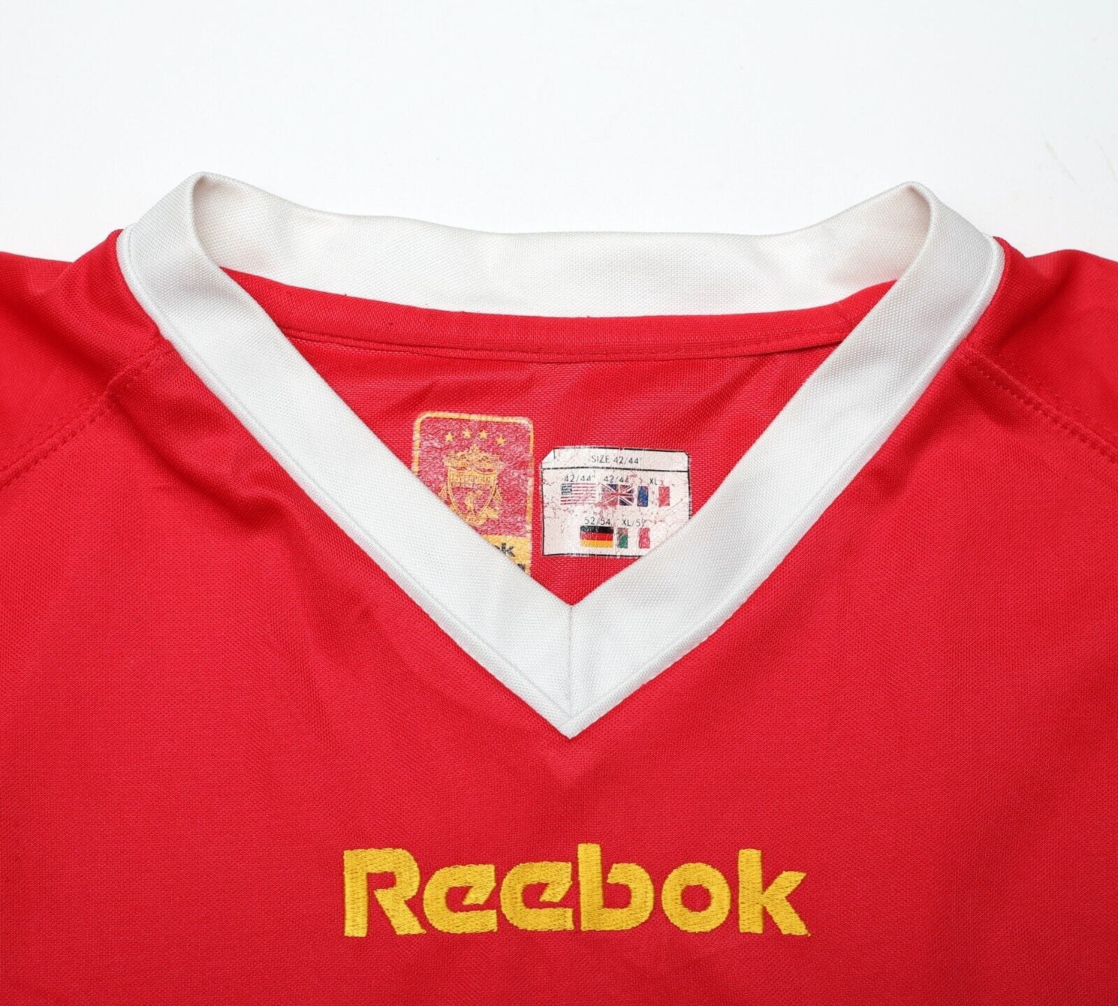 2001/03 LIVERPOOL Vintage Reebok UCL Home Football Shirt Jersey (L)