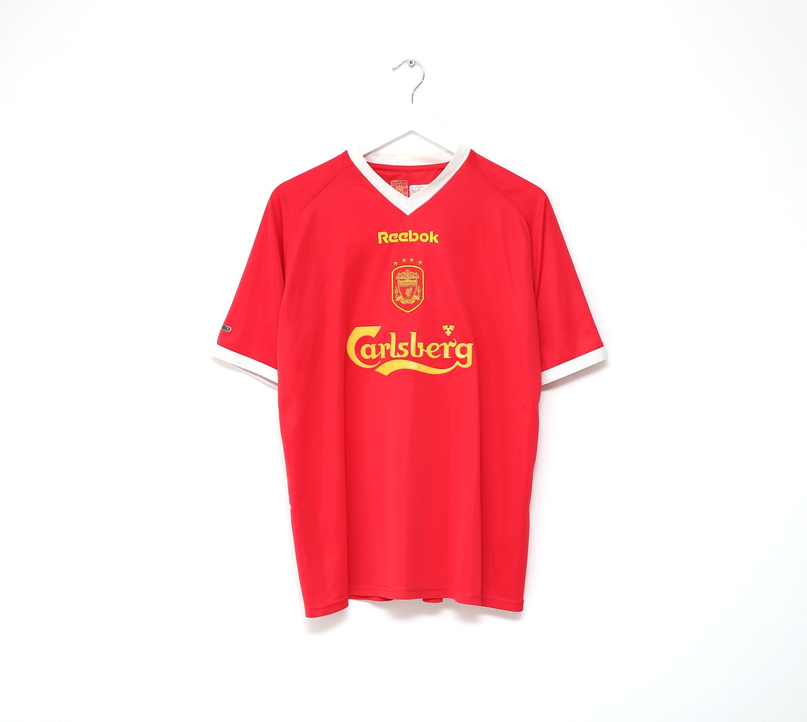 2001/03 LIVERPOOL Vintage Reebok UCL Home Football Shirt Jersey (L)