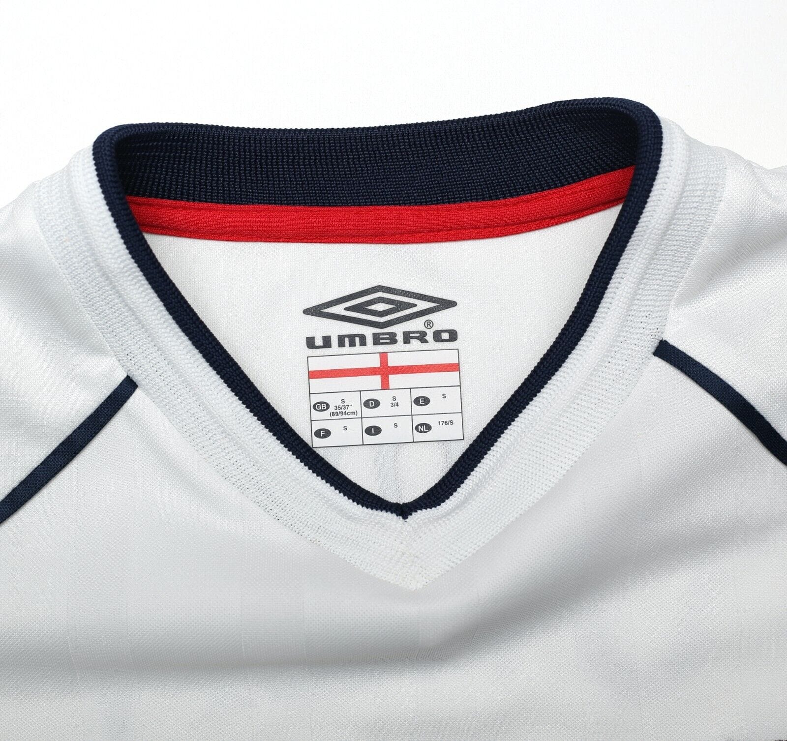 2001/03 OWEN #10 England Vintage Umbro Home Football Shirt (S) WC 2002 BRAZIL