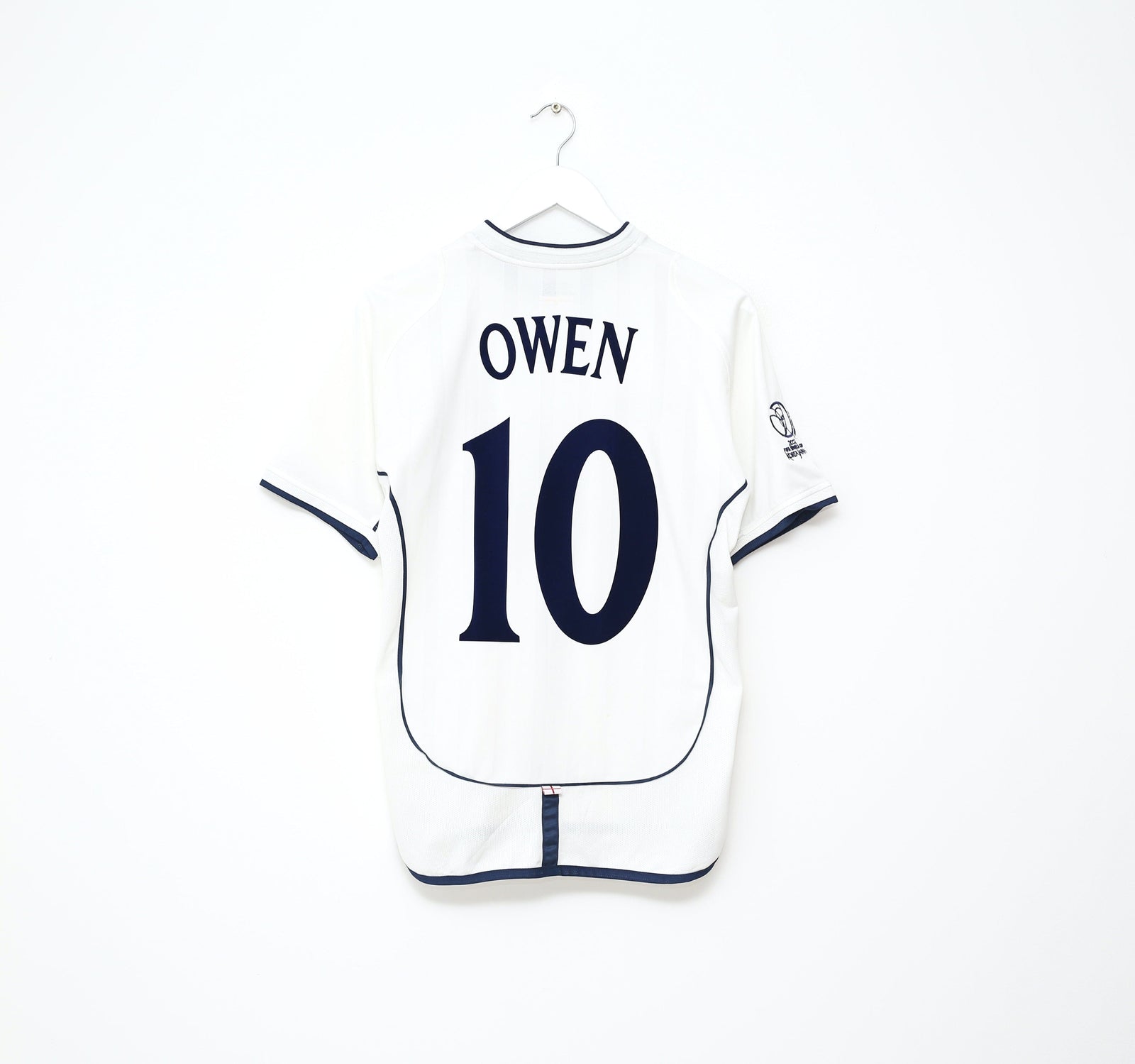 2001/03 OWEN #10 England Vintage Umbro Home Football Shirt (S) WC 2002 BRAZIL