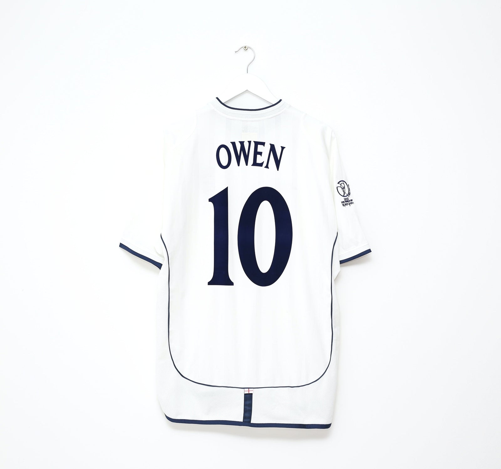 2001/03 OWEN #10 England Vintage Umbro Home Football Shirt (XL) WC 2002 BRAZIL