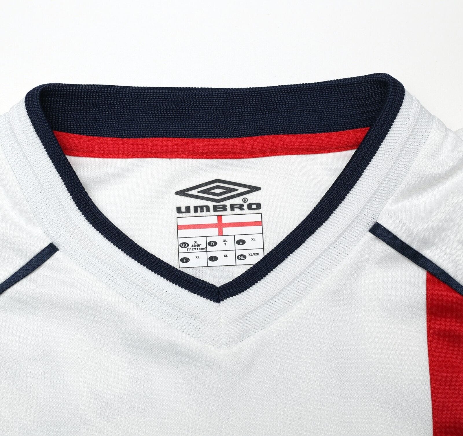 2001/03 SCHOLES #8 England Vintage Umbro Home Football Shirt (XL) WC 2002 BRAZIL