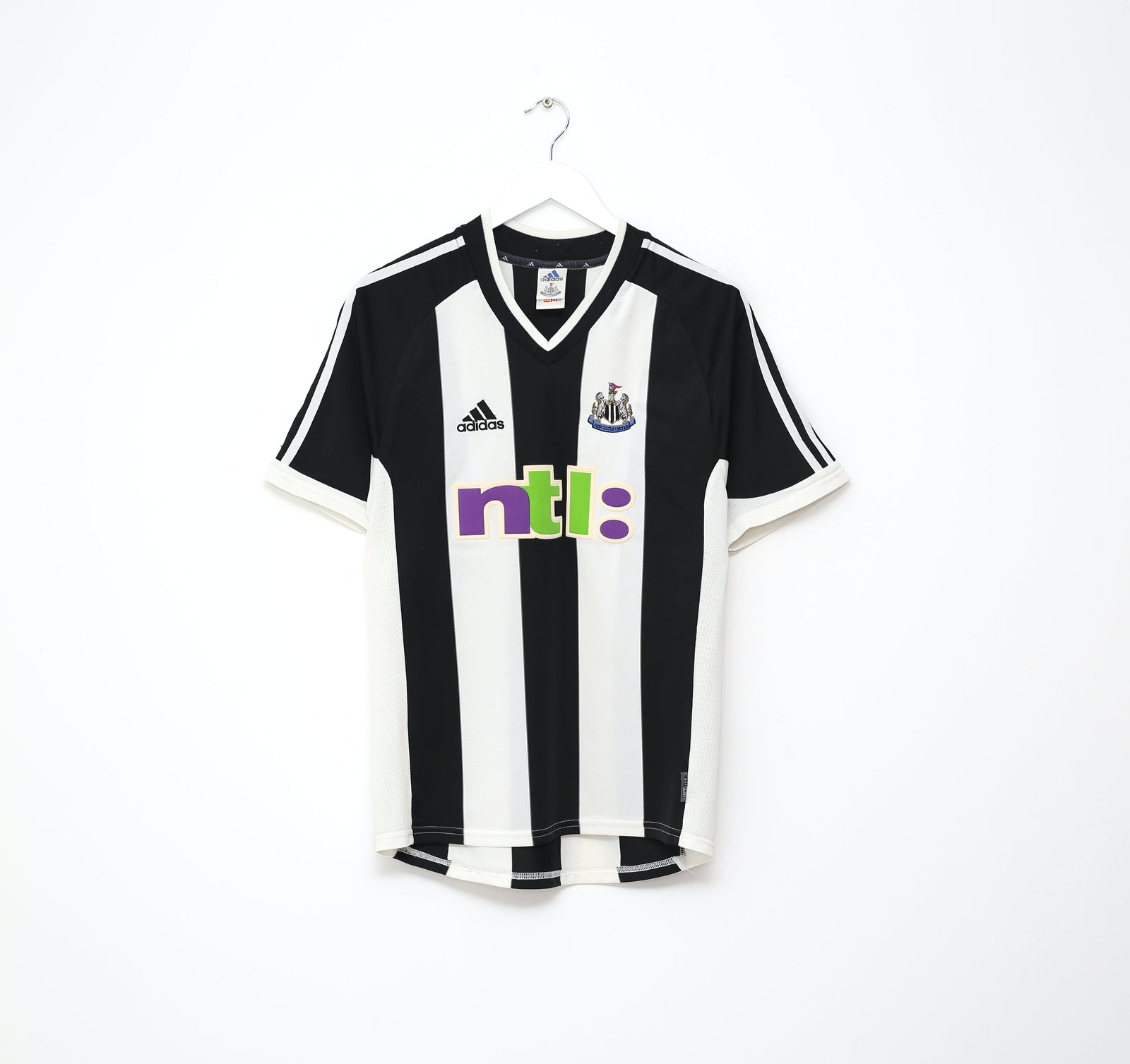 2001/03 SHEARER #9 Newcastle United Vintage adidas Home Football Shirt (S)