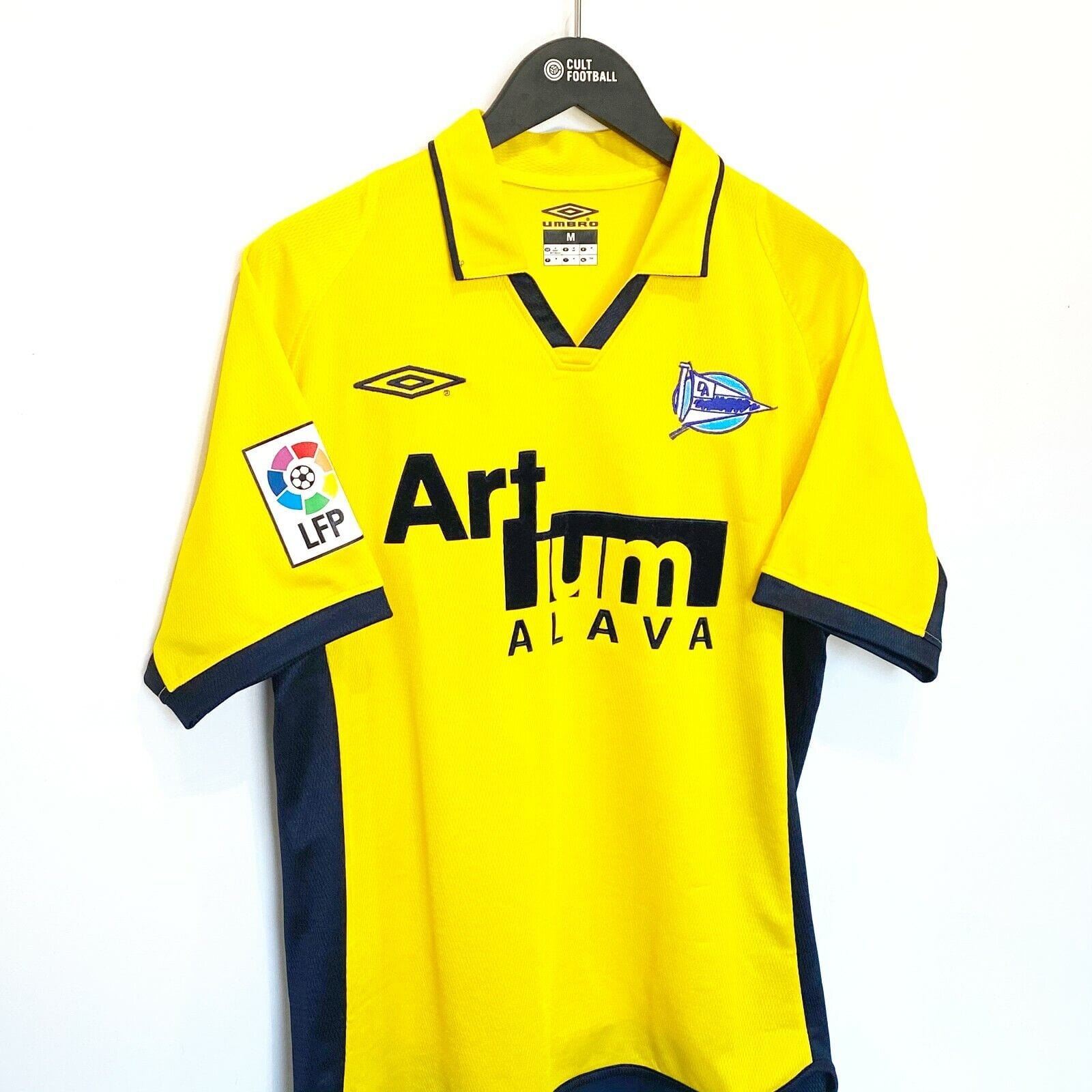 2002/03 Alaves Vintage Umbro Away Football Shirt Jersey (M) Jordi Cruyff Era