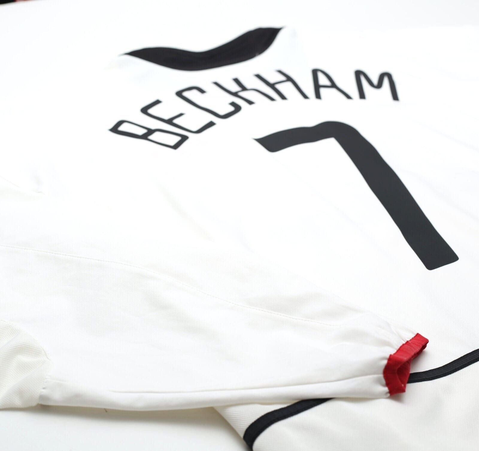 2002/03 BECKHAM #7 Manchester United Vintage Nike LS Away Football Shirt (XL)