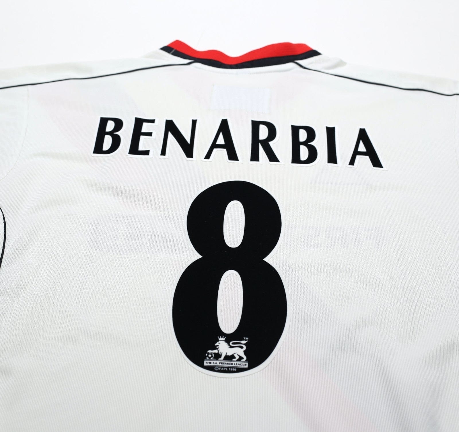 2002/03 BENARBIA #8 Manchester City Vintage LCS Away Football Shirt (L)