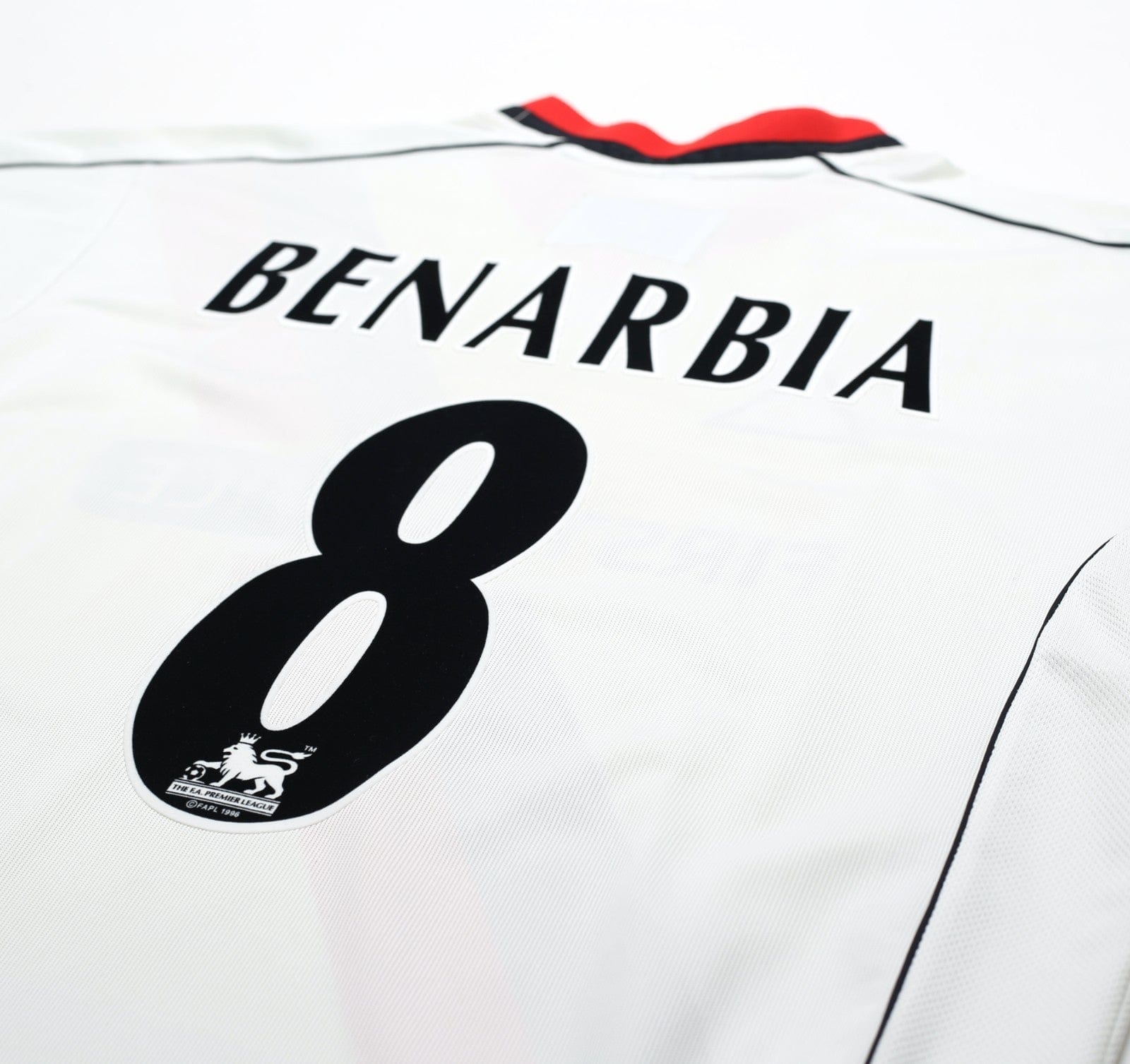 2002/03 BENARBIA #8 Manchester City Vintage LCS Away Football Shirt (L)