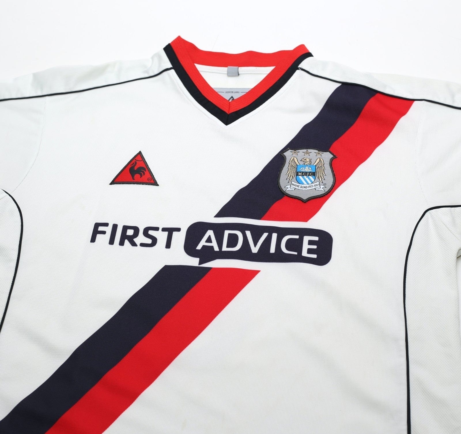 2002/03 BENARBIA #8 Manchester City Vintage LCS Away Football Shirt (L)