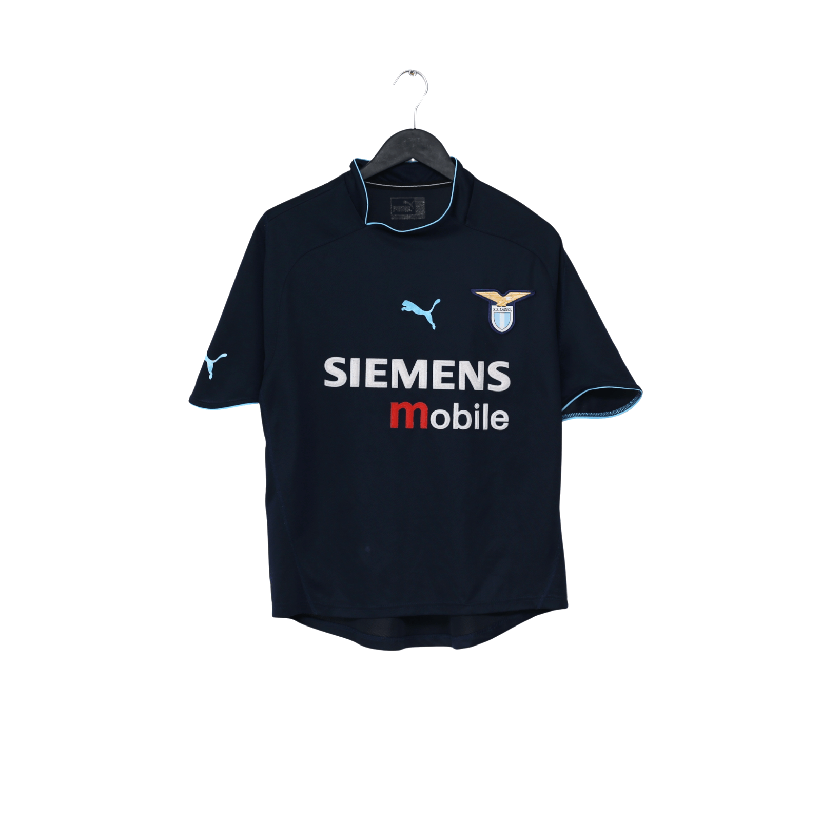 2002/03 Claudio Lopez #7 Lazio Vintage PUMA Away Football Shirt (M)