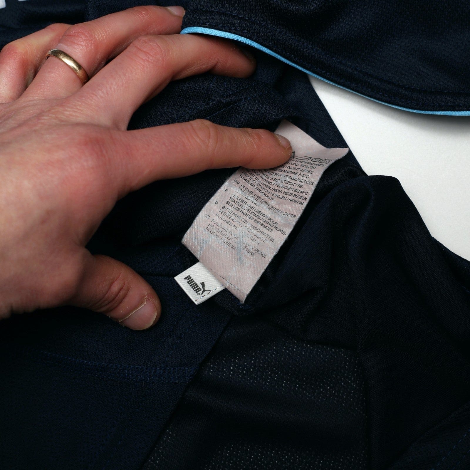 2002/03 Claudio Lopez #7 Lazio Vintage PUMA Away Football Shirt (M)