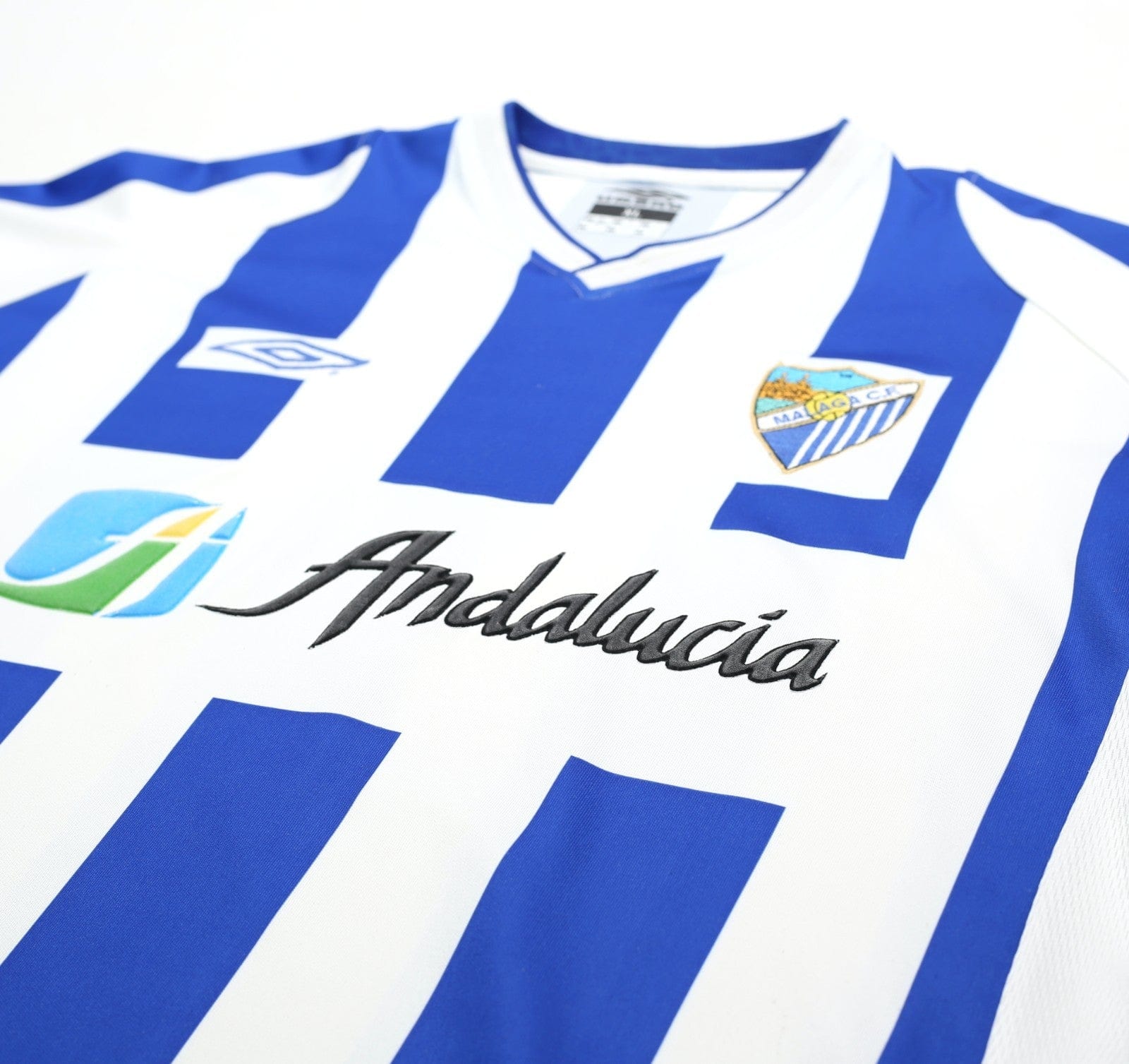 2002/03 D. SILVA #9 Malaga Vintage Umbro Home Football Shirt (XL)