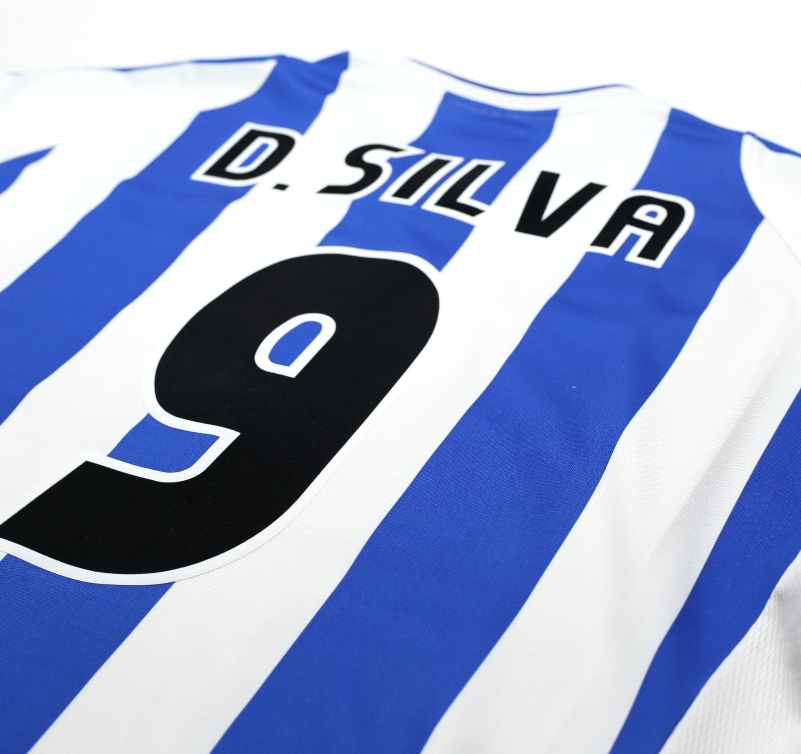 2002/03 D. SILVA #9 Malaga Vintage Umbro Home Football Shirt (XL)