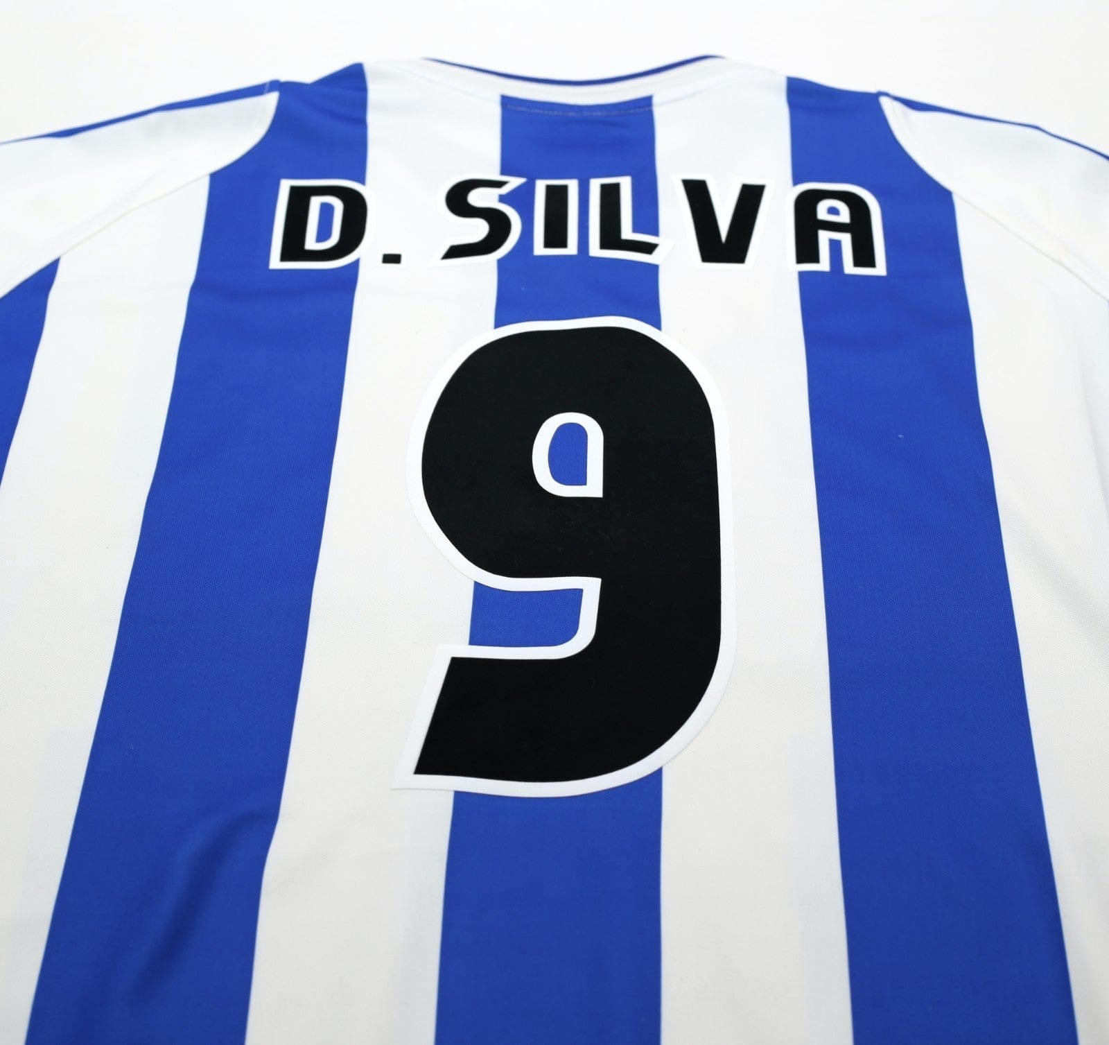 2002/03 D. SILVA #9 Malaga Vintage Umbro Home Football Shirt (XL)