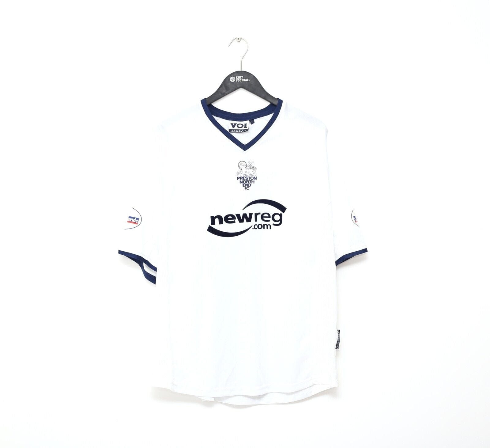 2002/03 David HEALY #11 Preston North End MATCH WORN Home Football Shirt (L)