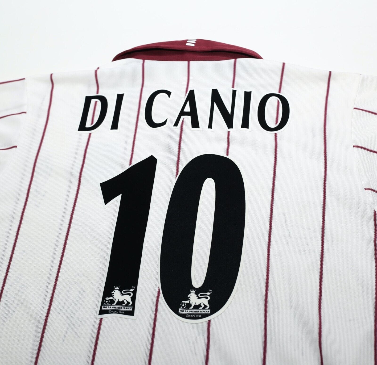 2002/03 DI CANIO #10 West Ham United FILA Away SIGNED Football Shirt (L) BNWOT