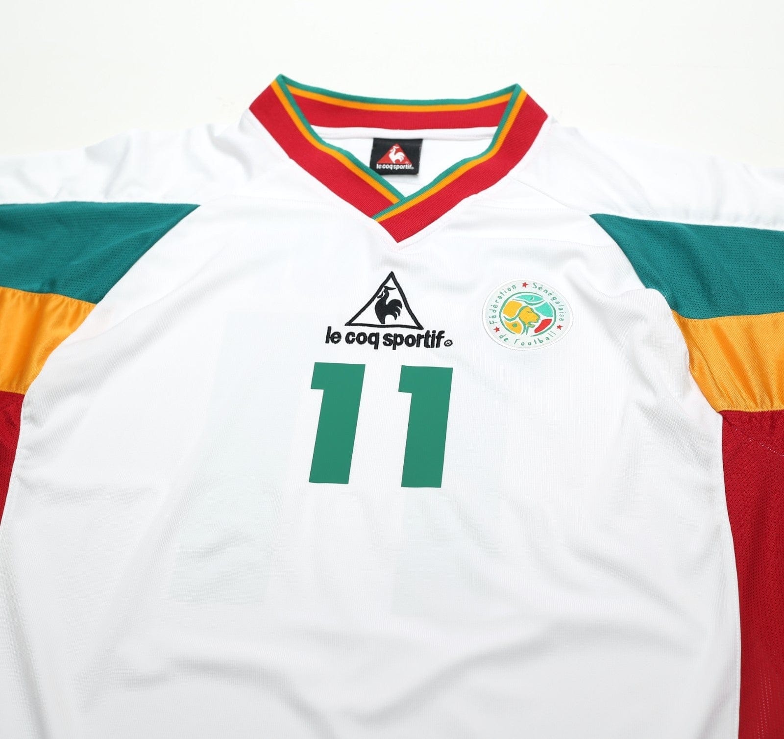 2002/03 DIOUF #11 Senegal Vintage LCS Home Football Shirt (XL/XXL)