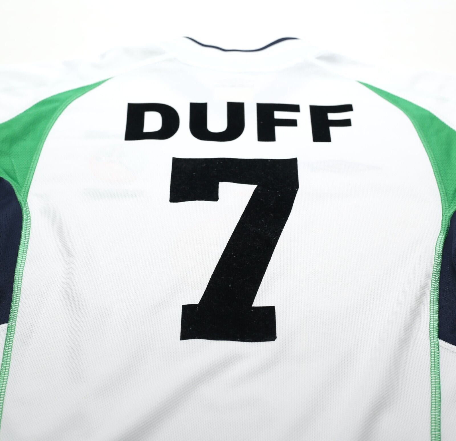 2002/03 DUFF #7 Ireland Vintage Umbro Away Football Shirt (S) World Cup 2002