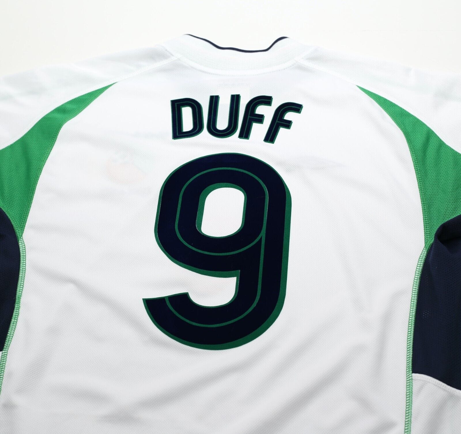 2002/03 DUFF #9 Ireland Vintage Umbro Away Football Shirt (L) World Cup 2002