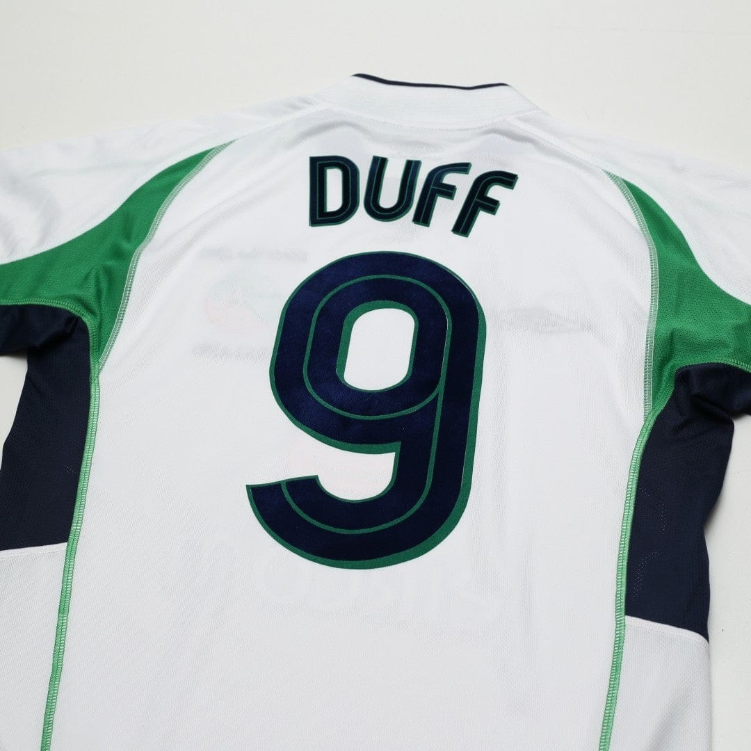 2002/03 Duff #9 Ireland Vintage Umbro Home Football Shirt (S)