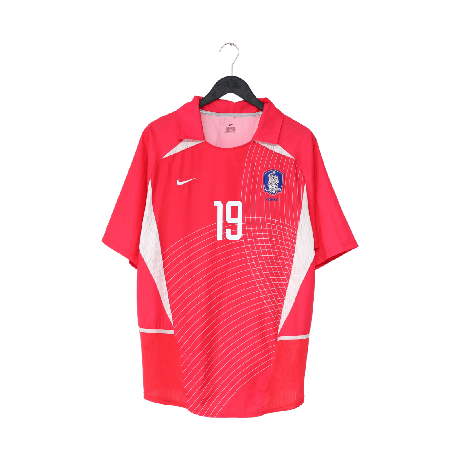 2002/03 J.H.AHN #19 South Korea Vintage Nike Home Football Shirt (XL) WC 2002