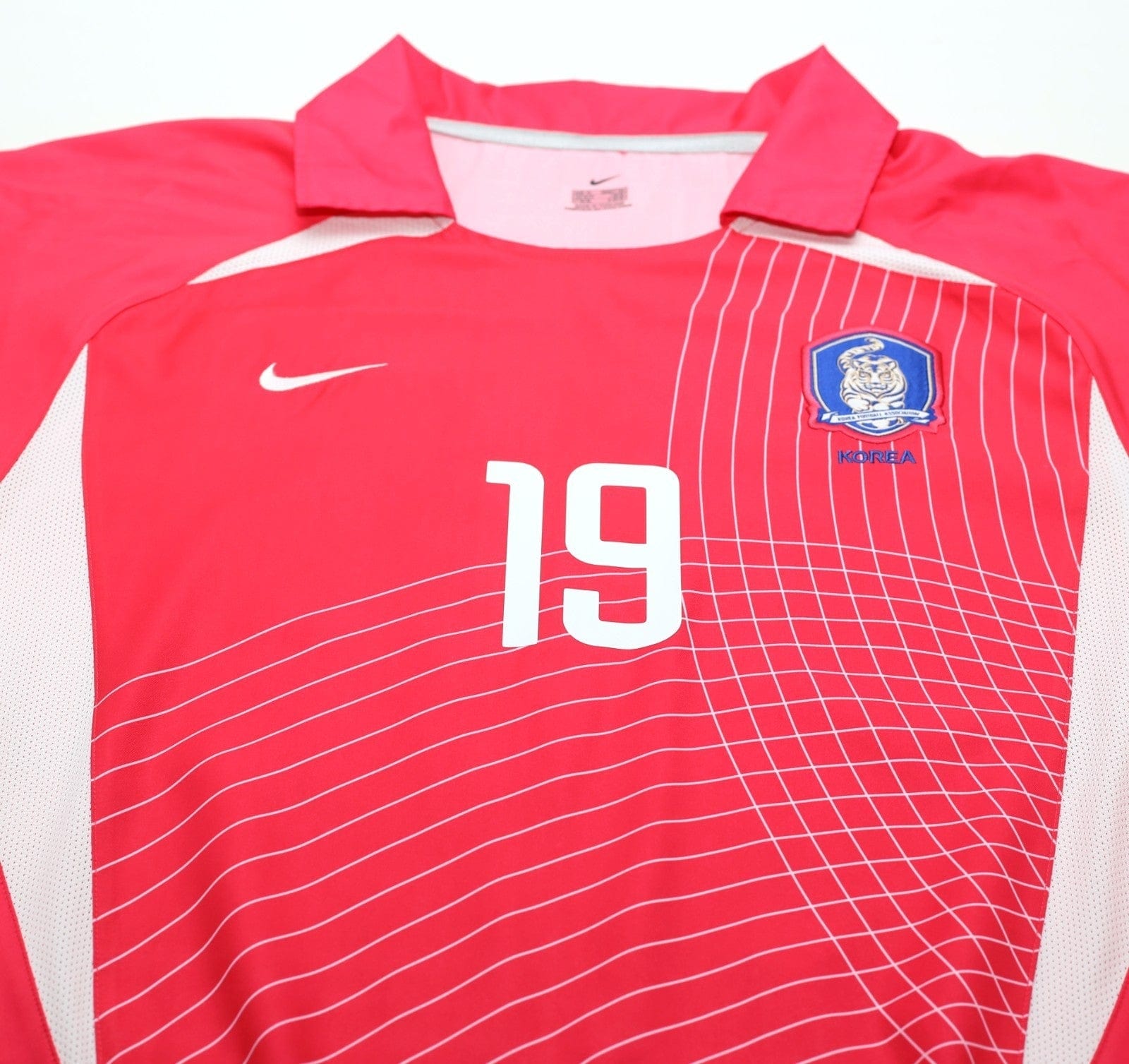 2002/03 J.H.AHN #19 South Korea Vintage Nike Home Football Shirt (XL) WC 2002