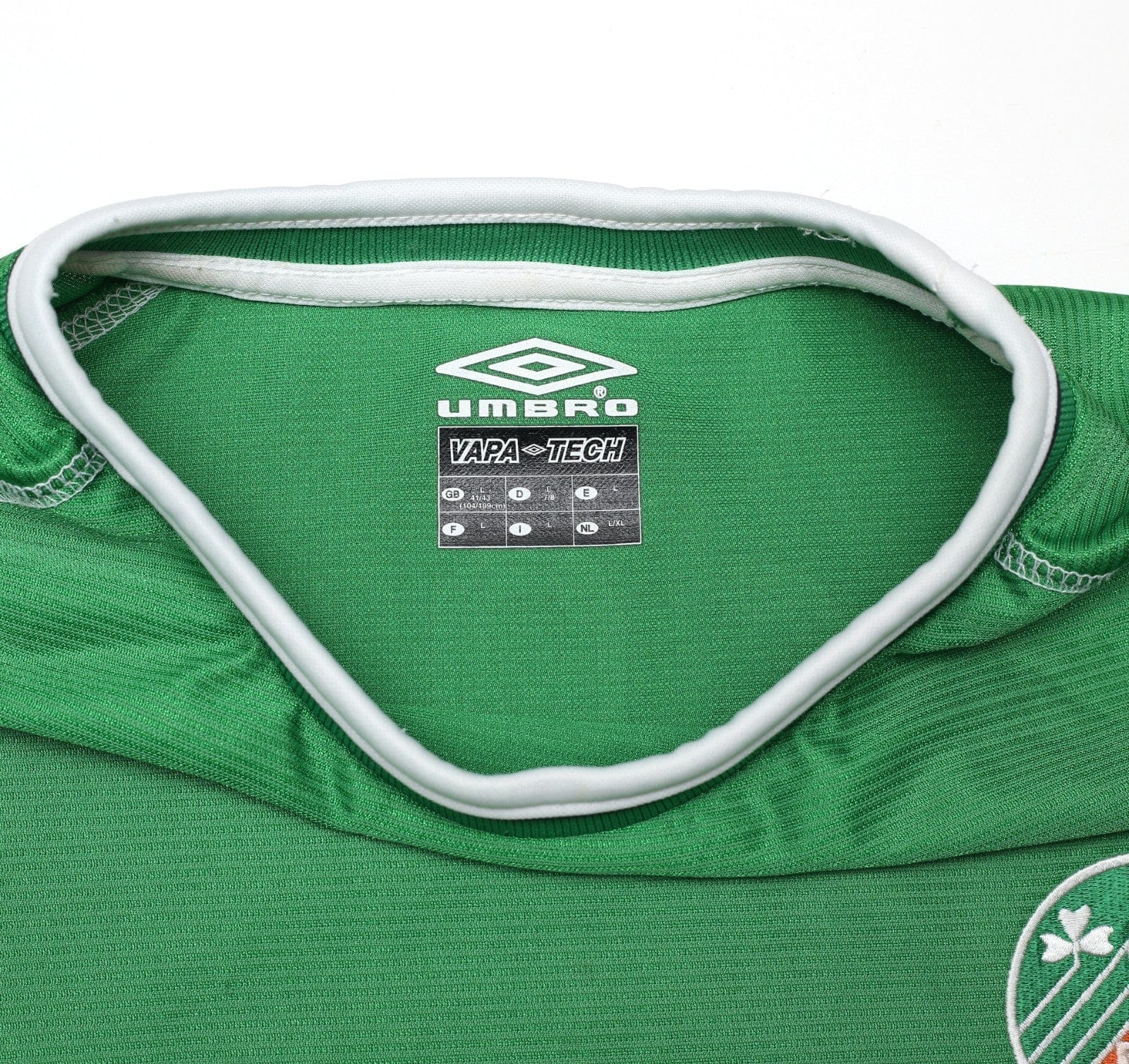 2002/03 KEANE #6 Ireland Vintage Umbro Home Football Shirt (L)