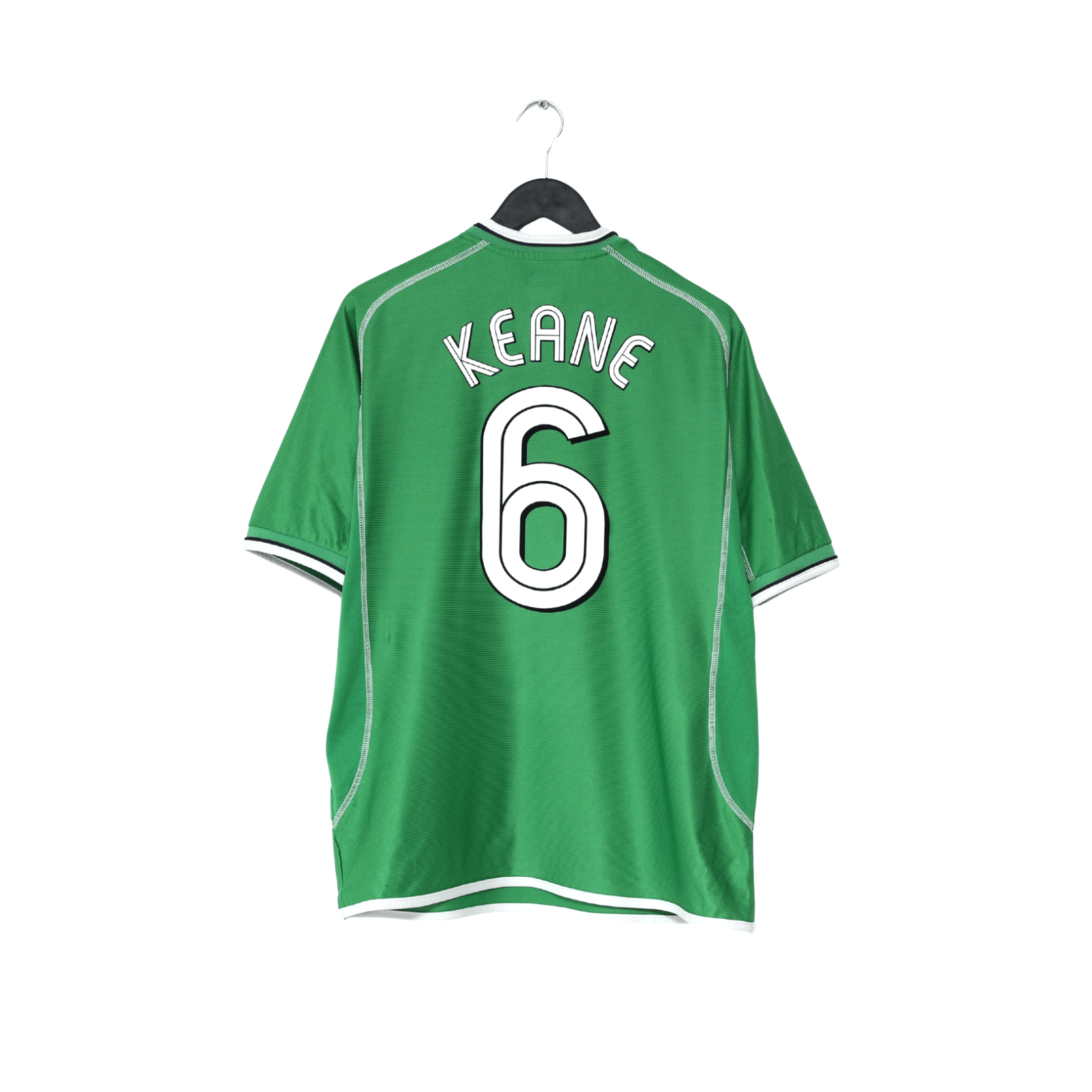 2002/03 KEANE #6 Ireland Vintage Umbro Home Football Shirt (L)