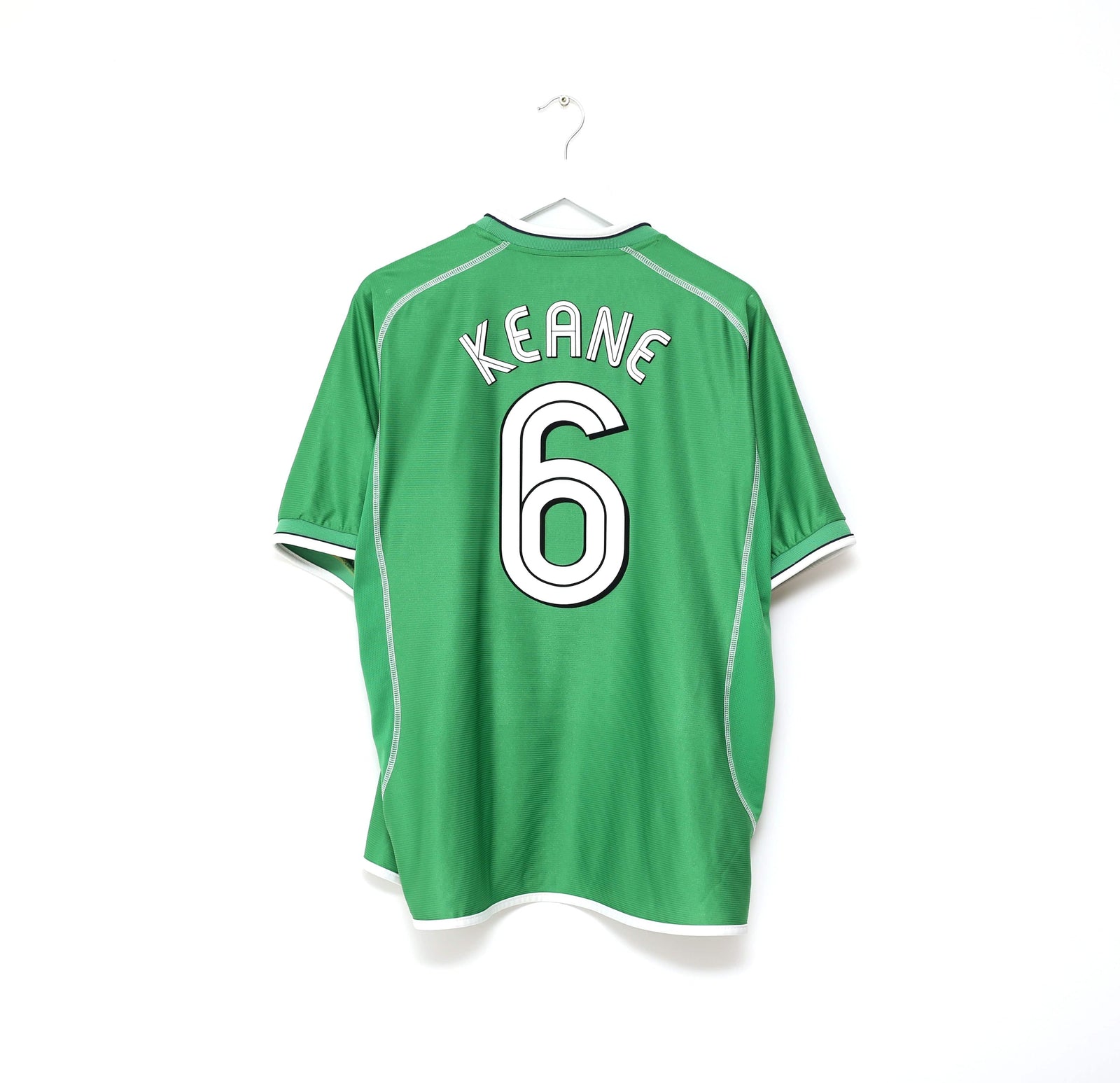 2002/03 KEANE #6 Ireland Vintage Umbro Home Football Shirt (XL)