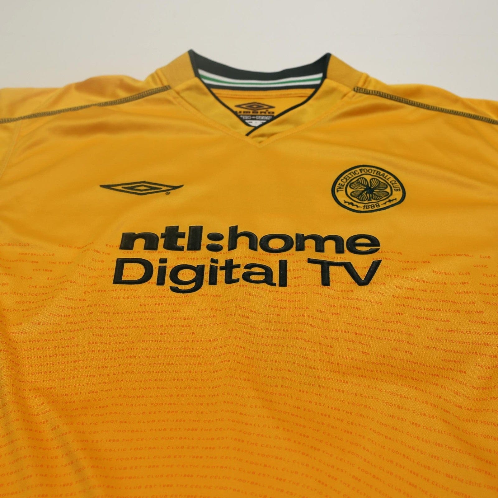 2002/03 Larsson #7 Celtic Vintage Umbro Away Football Shirt (L)