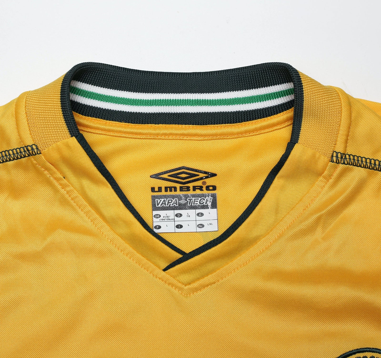 2002/03 LARSSON #7 Celtic Vintage Umbro Away Football Shirt (L)