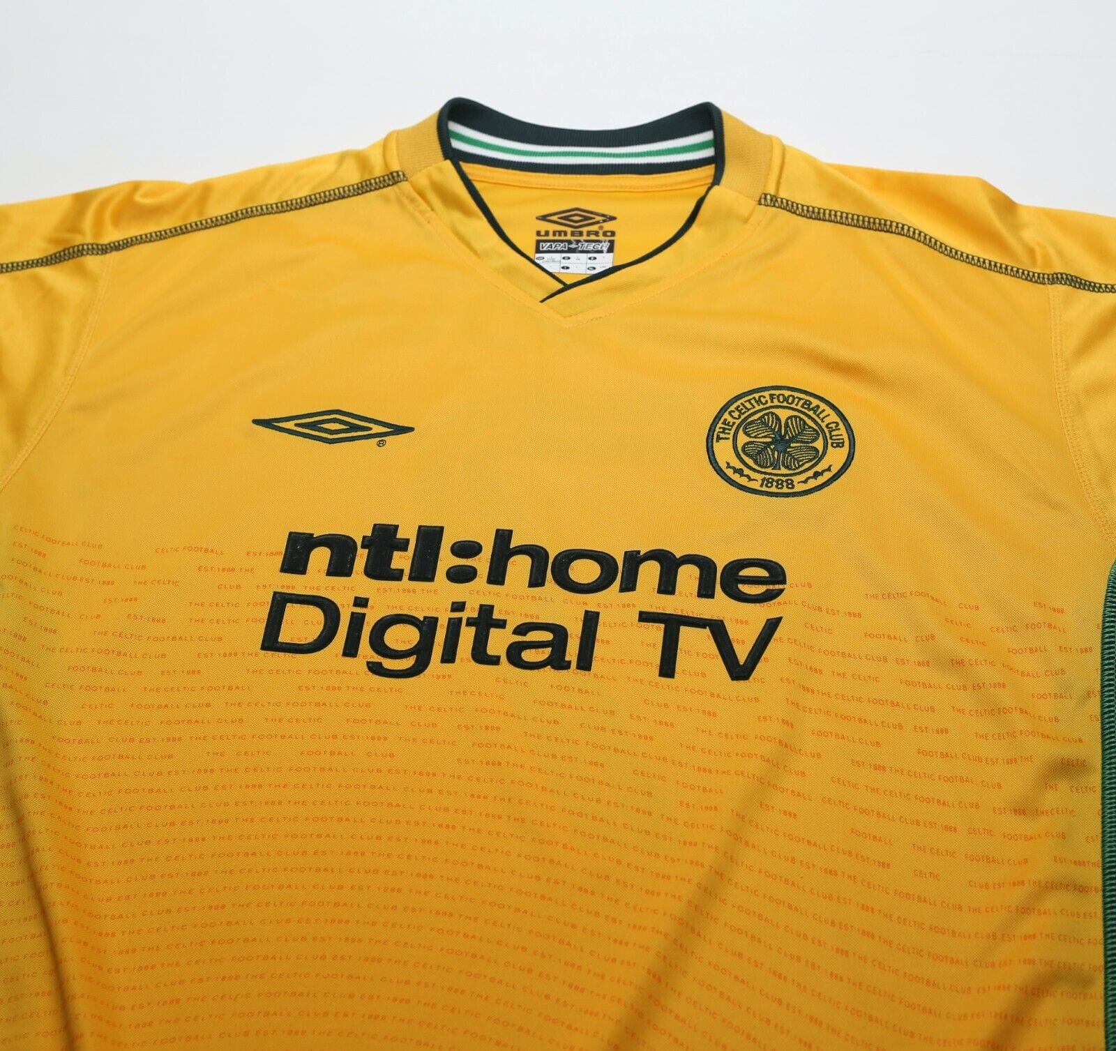 2002/03 LARSSON #7 Celtic Vintage Umbro Away Football Shirt (L) Sweden