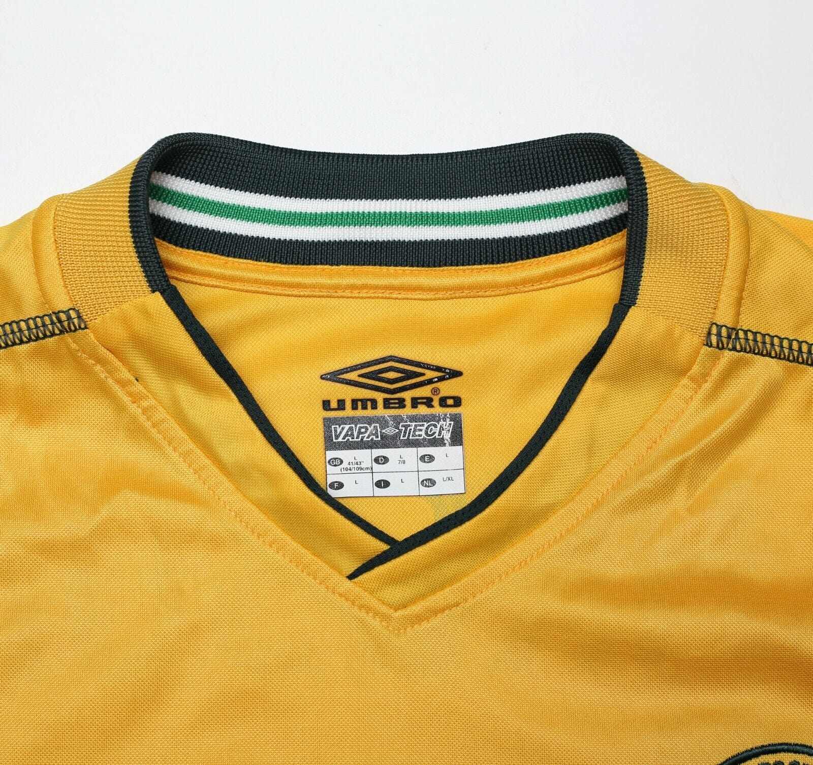 2002/03 LARSSON #7 Celtic Vintage Umbro Away Football Shirt (L) Sweden