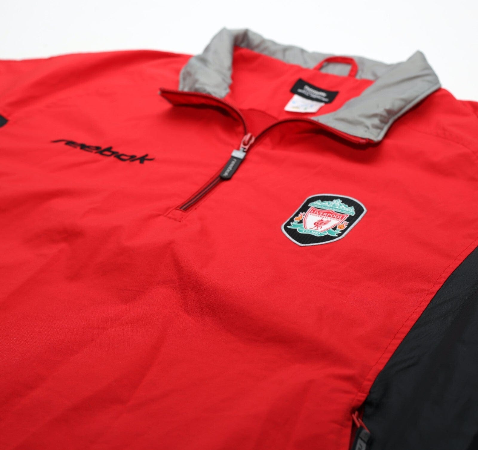 2002/03 LIVERPOOL Vintage Reebok 1/4 Zip Football Rain Coat Jacket (S/M)