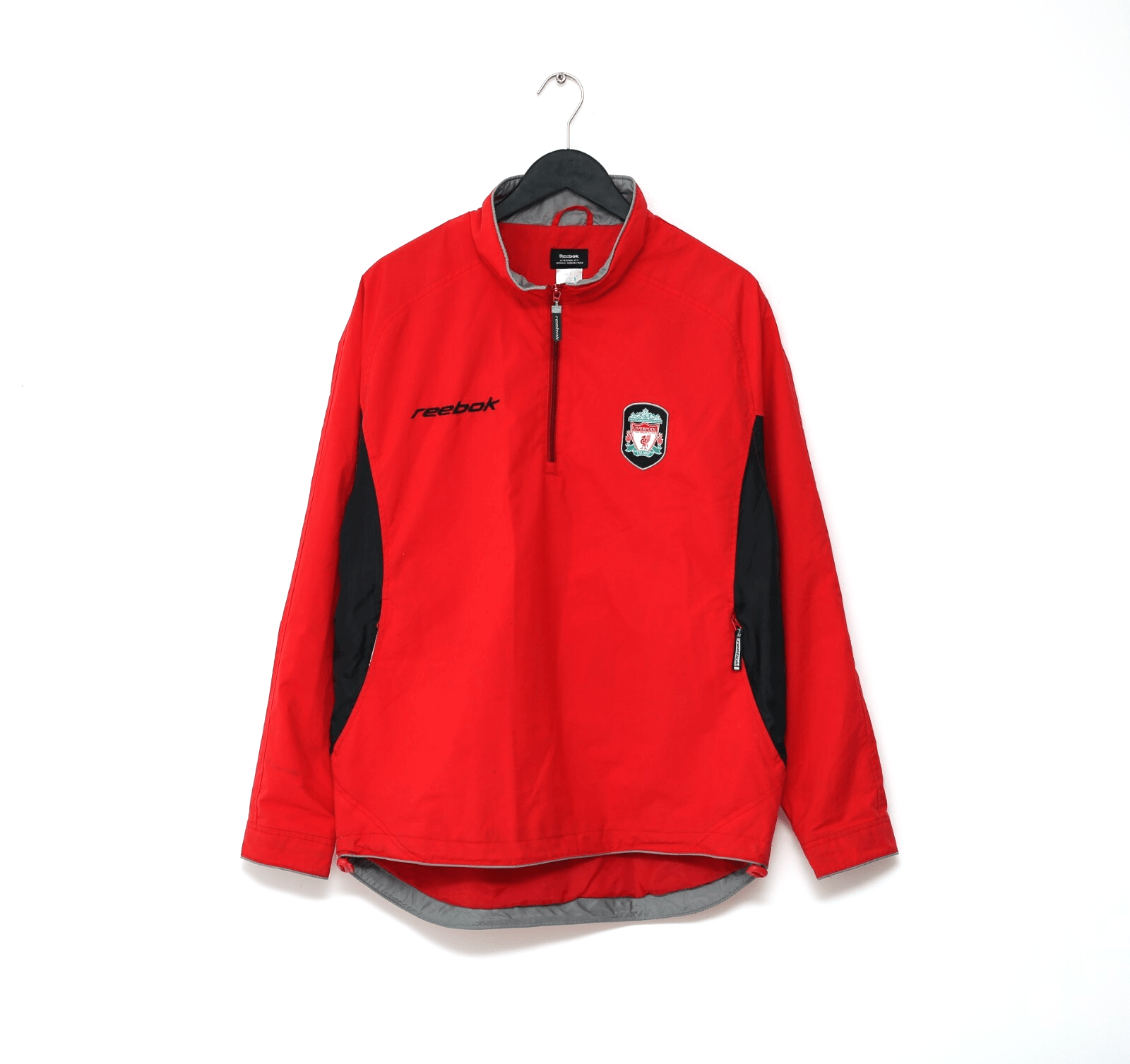 2002/03 LIVERPOOL Vintage Reebok 1/4 Zip Football Rain Coat Jacket (S/M)