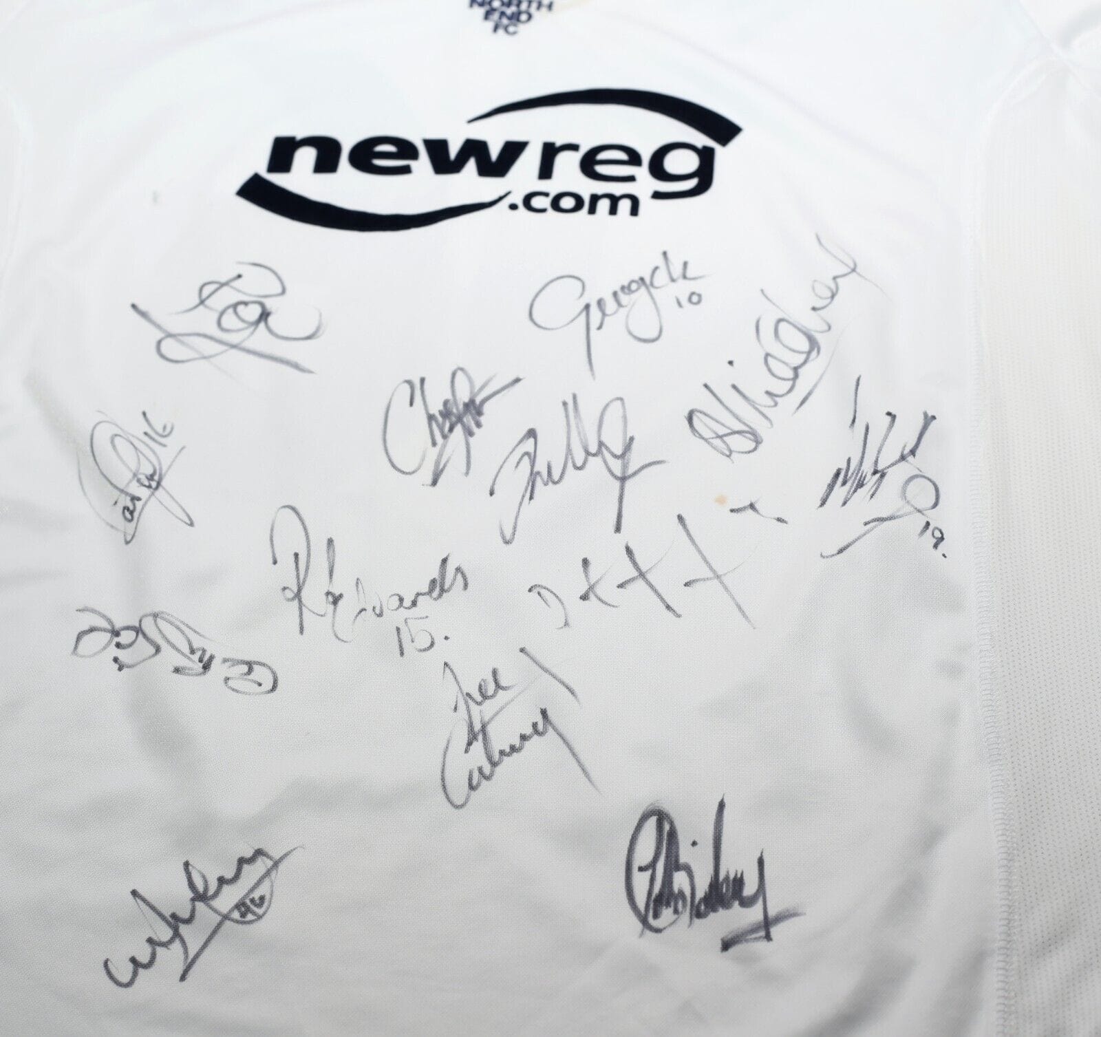 2002/03 MCKENNA #16 Preston North End VOI Home LS Football Shirt (L) Matchworn