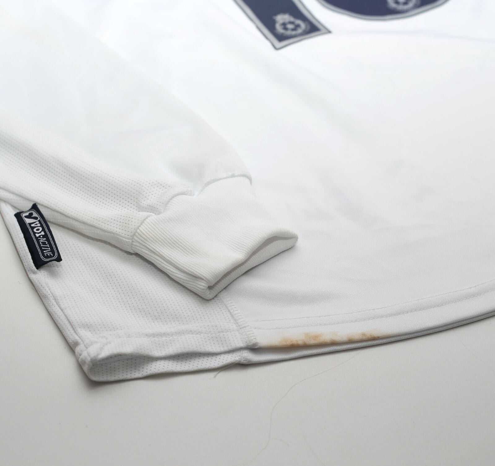 2002/03 MCKENNA #16 Preston North End VOI Home LS Football Shirt (L) Matchworn