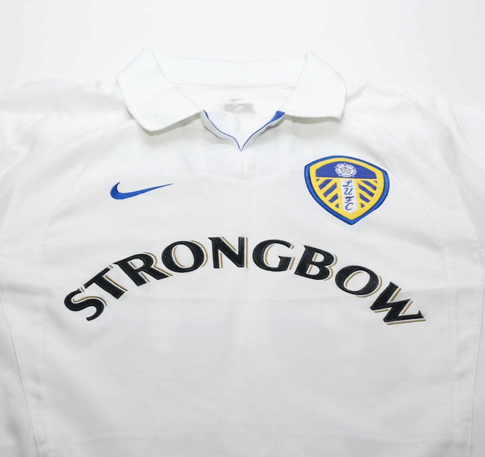 2002/03 MILNER #38 Leeds United Vintage Nike Home Football Shirt Jersey (S)
